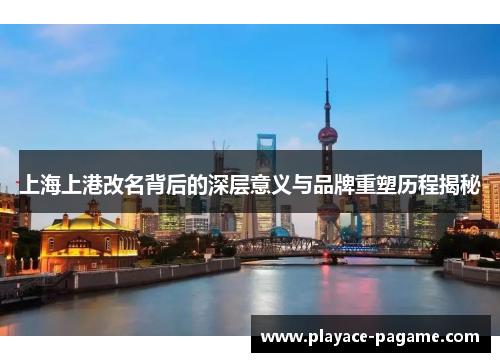上海上港改名背后的深层意义与品牌重塑历程揭秘